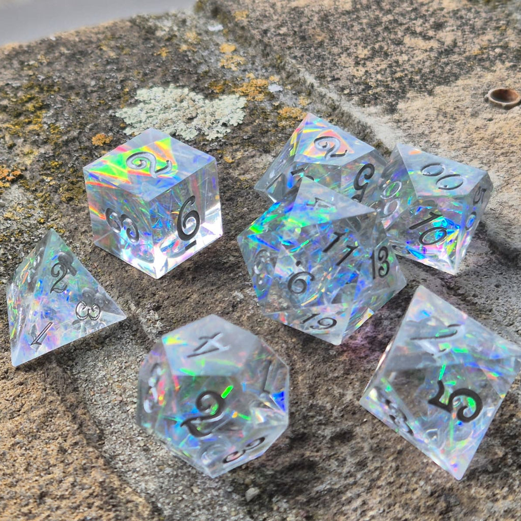 Premium Dice Starlight – Sharp Edge Dobbelstenenset