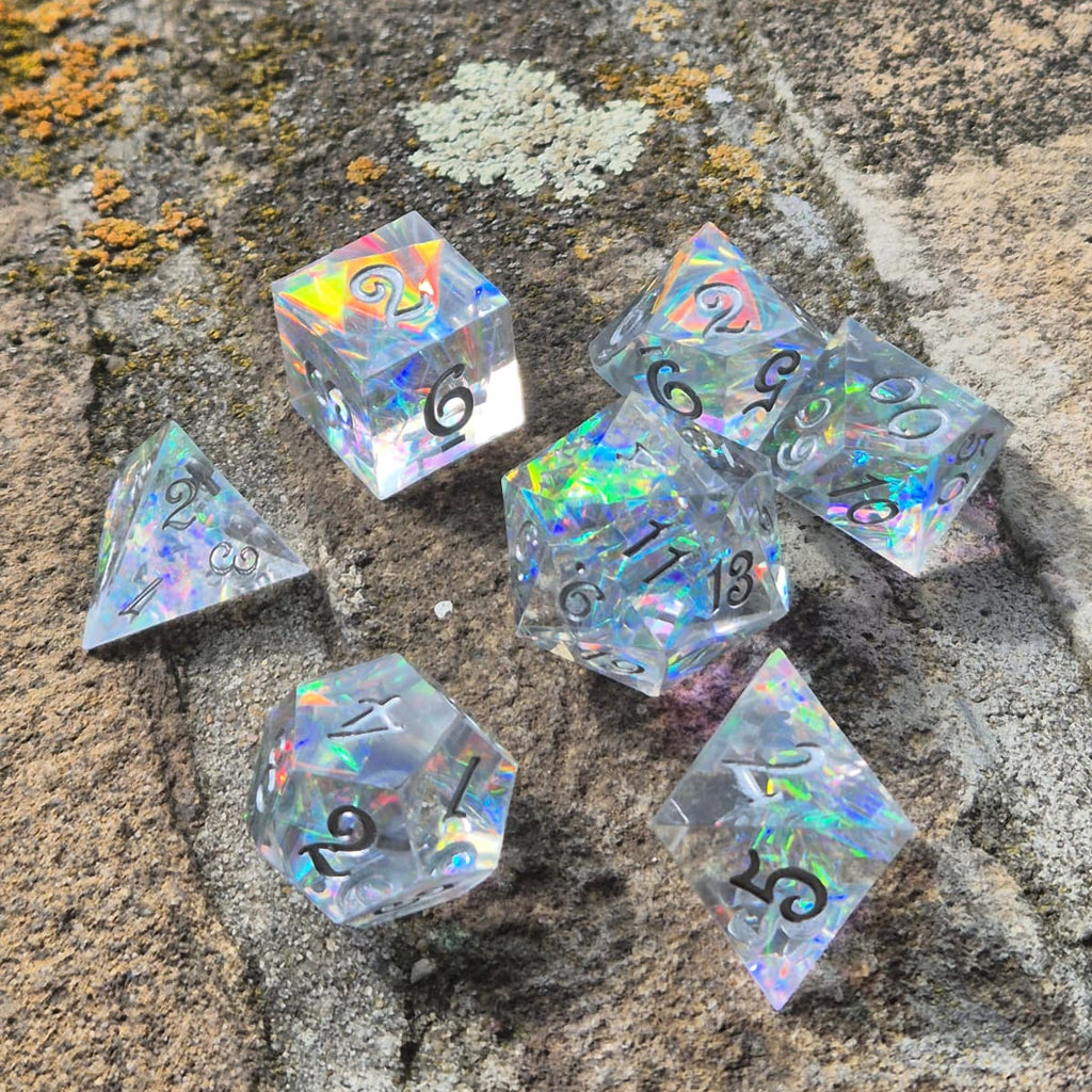 Premium Dice Starlight – Sharp Edge Dobbelstenenset