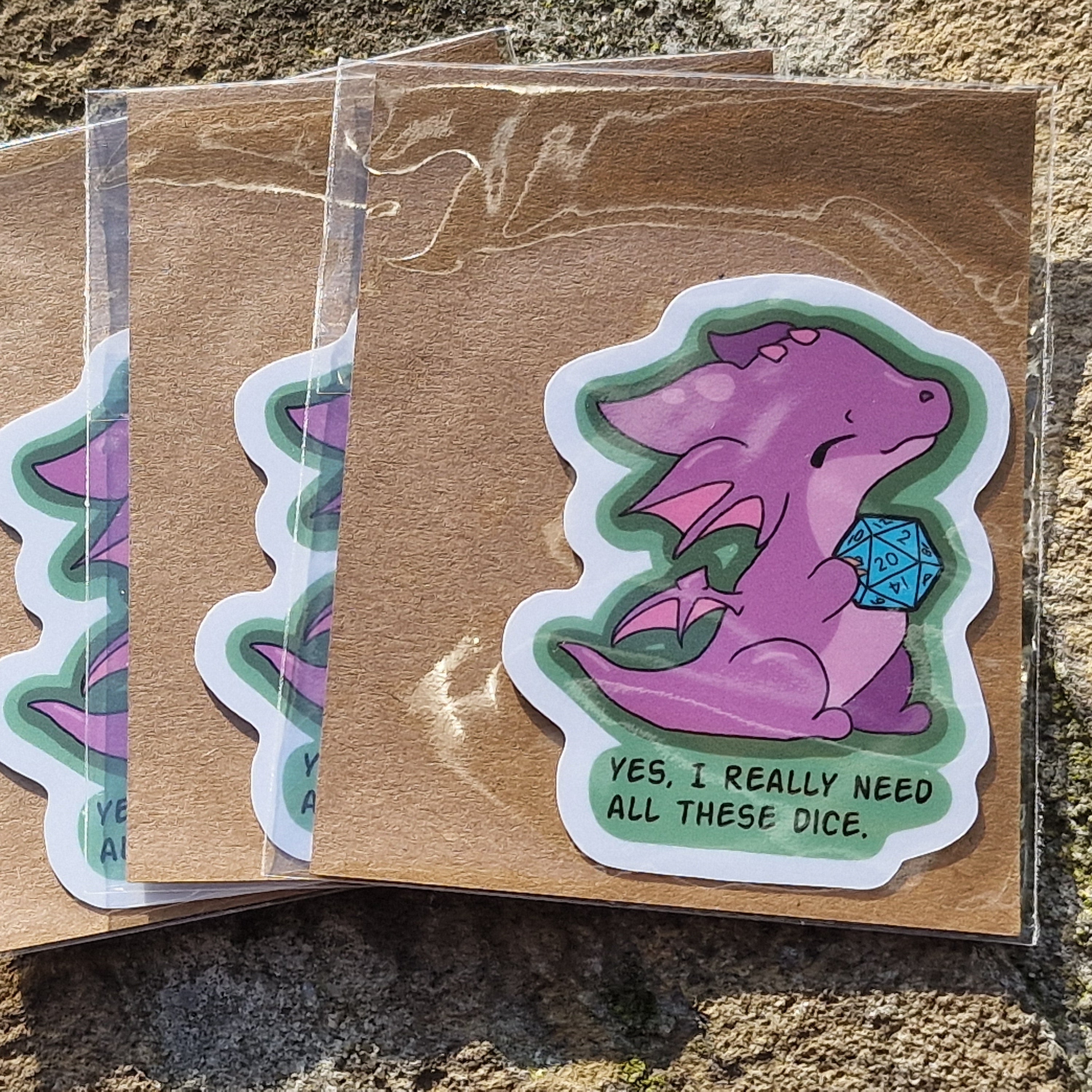 Sticker – Yes, I Really Need All These Dice (Draak)