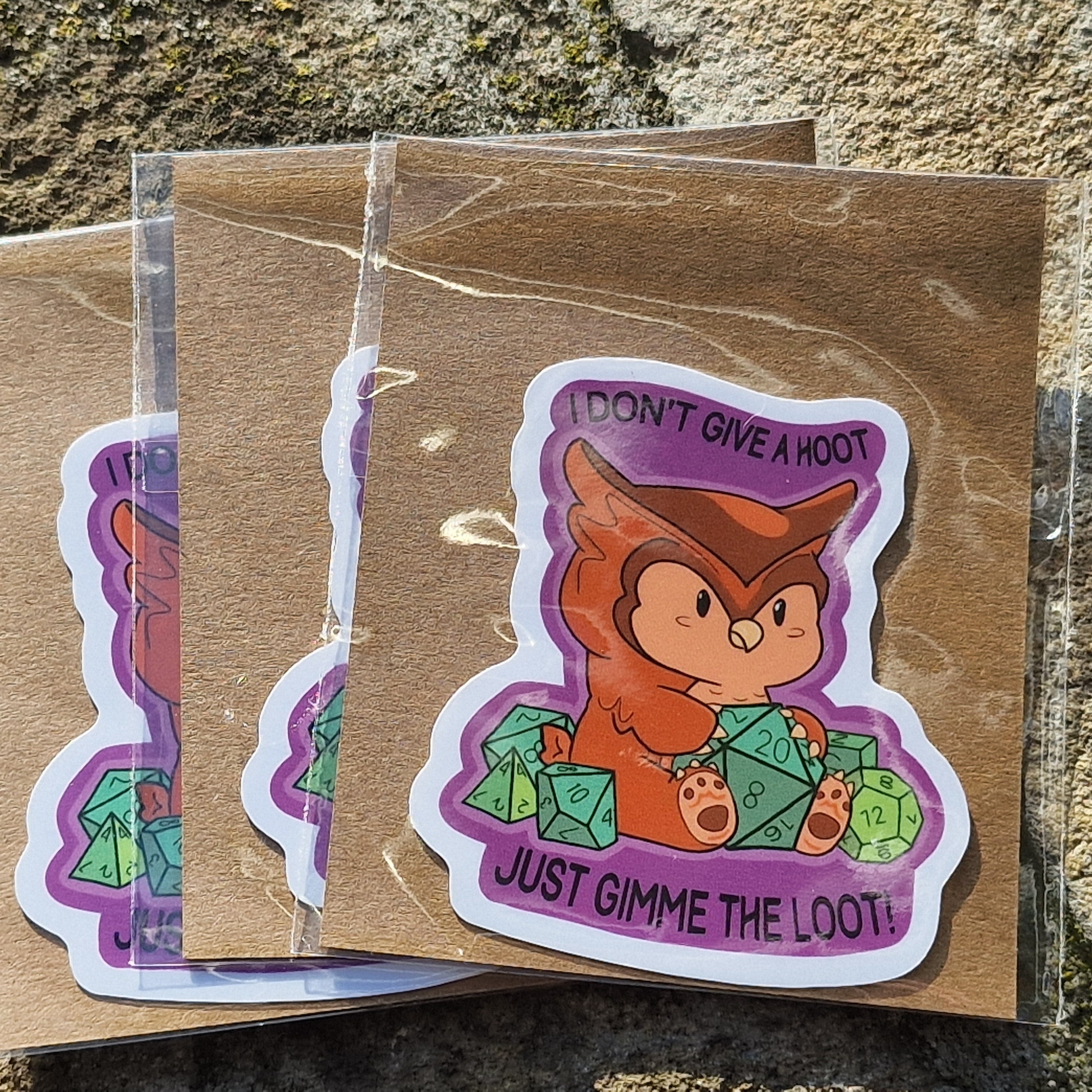 Sticker – I Don't Give a Hoot, Just Gimme the Loot! (Uil)