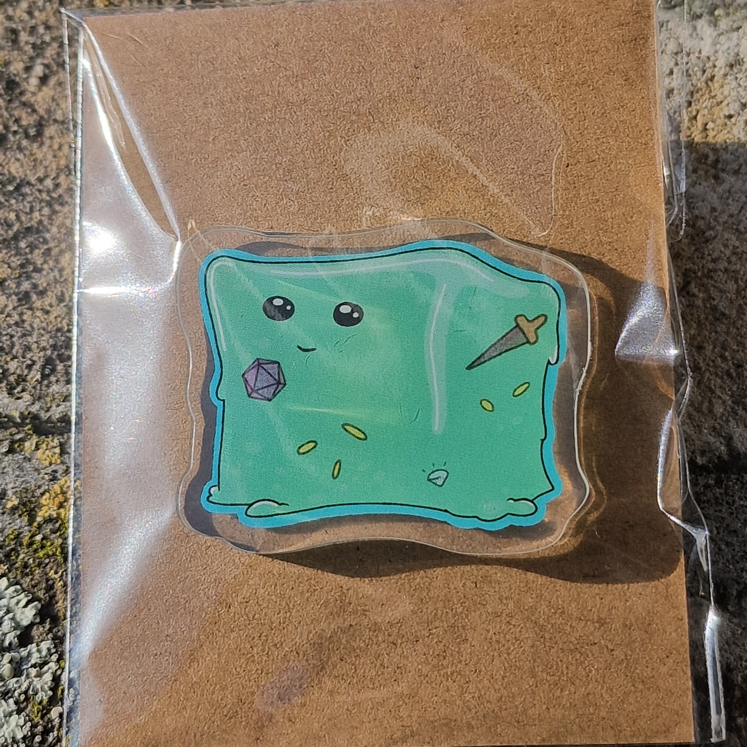 Acryl Pin – Gelatinous Cube