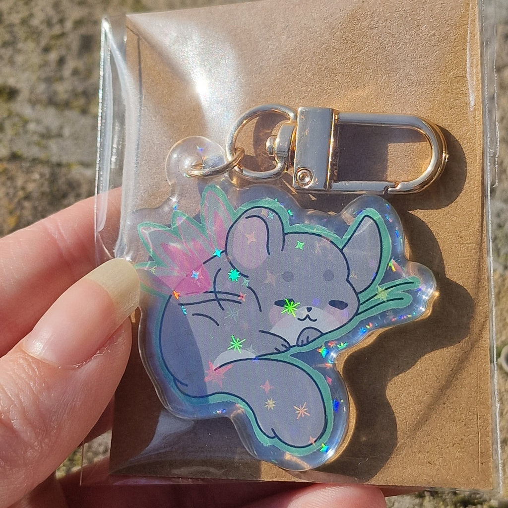 Acryl Keychain – Fairy Chinchilla