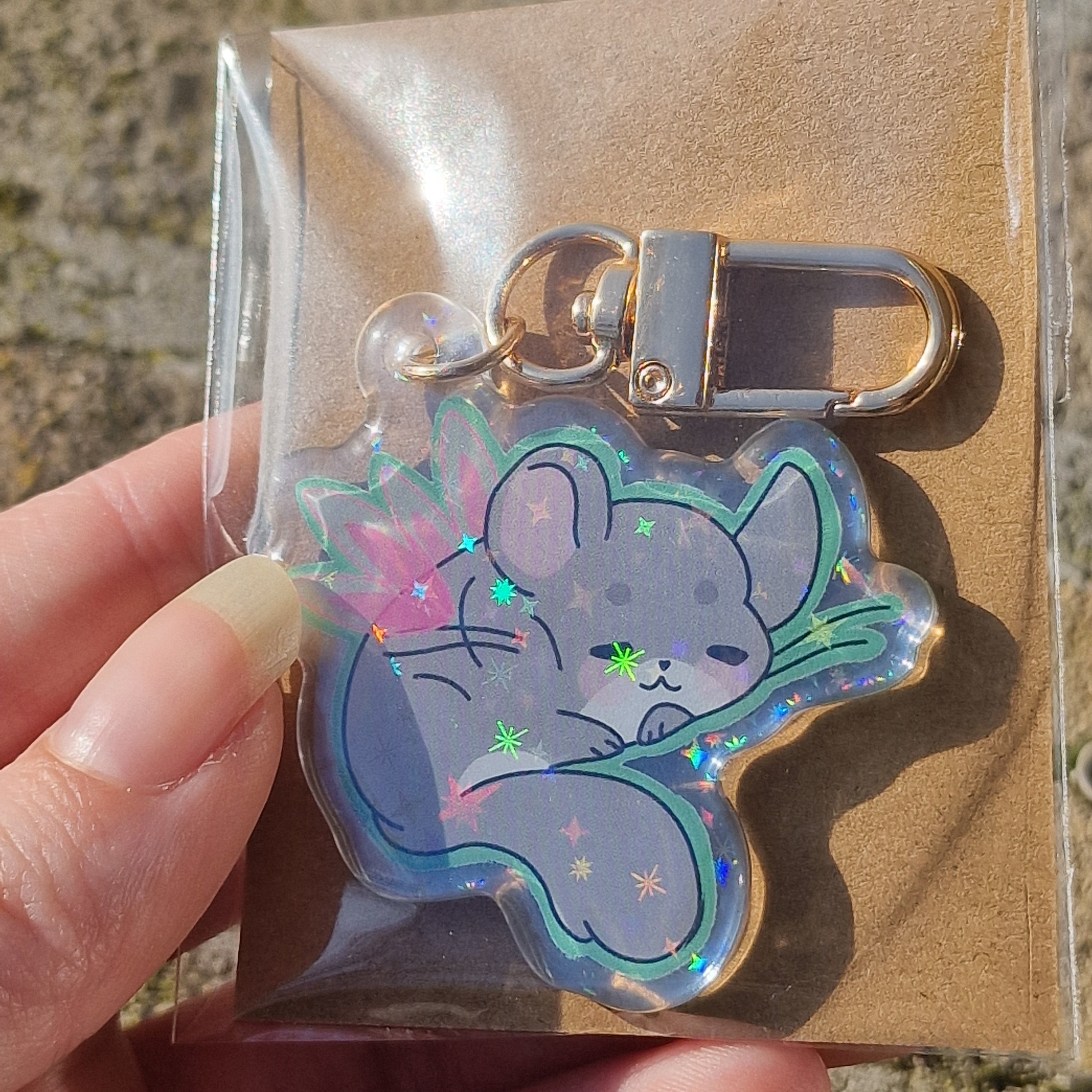 Acryl Keychain – Fairy Chinchilla