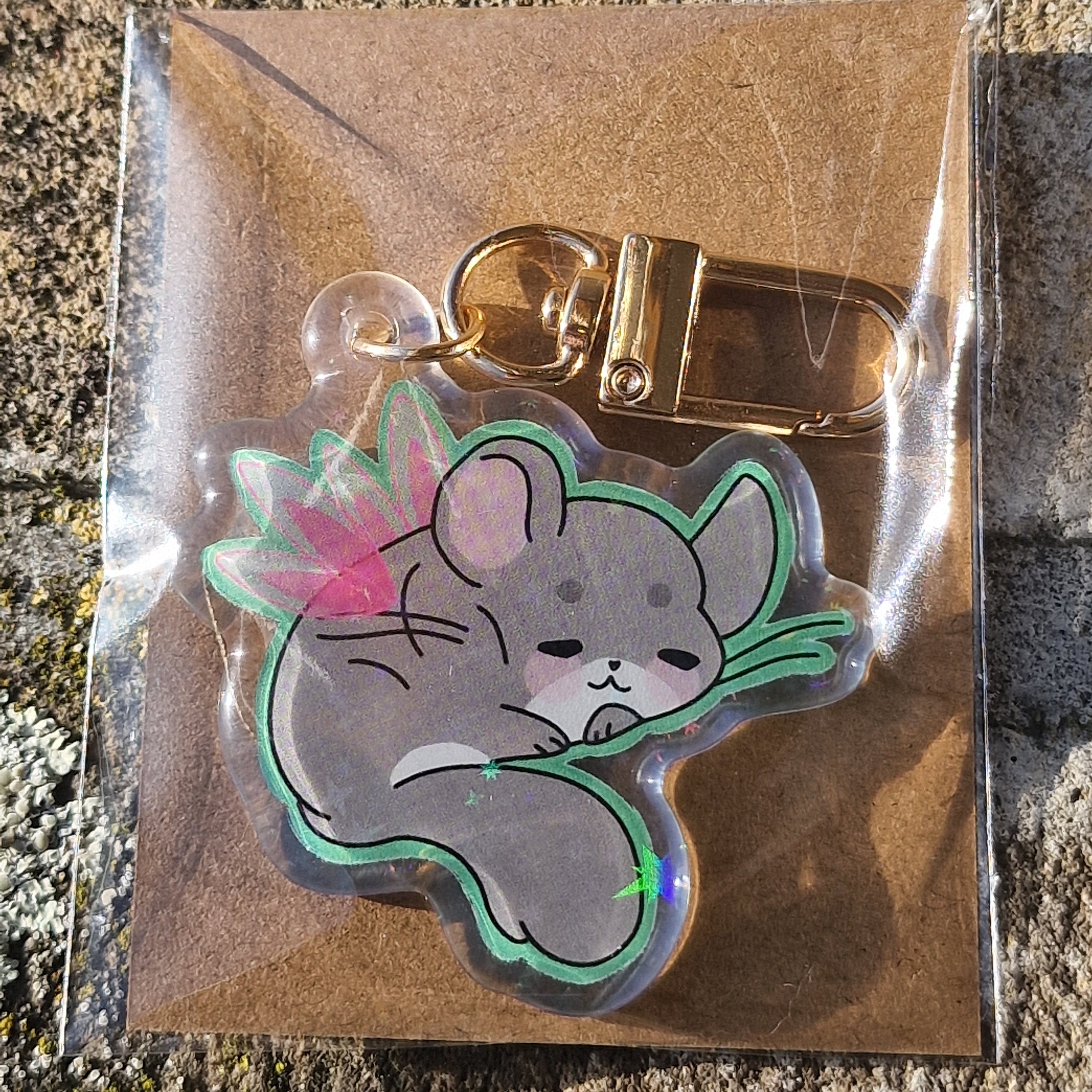 Acryl Keychain – Fairy Chinchilla