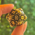 Premium Dice Gilded Shadow – Metalen Dobbelstenenset
