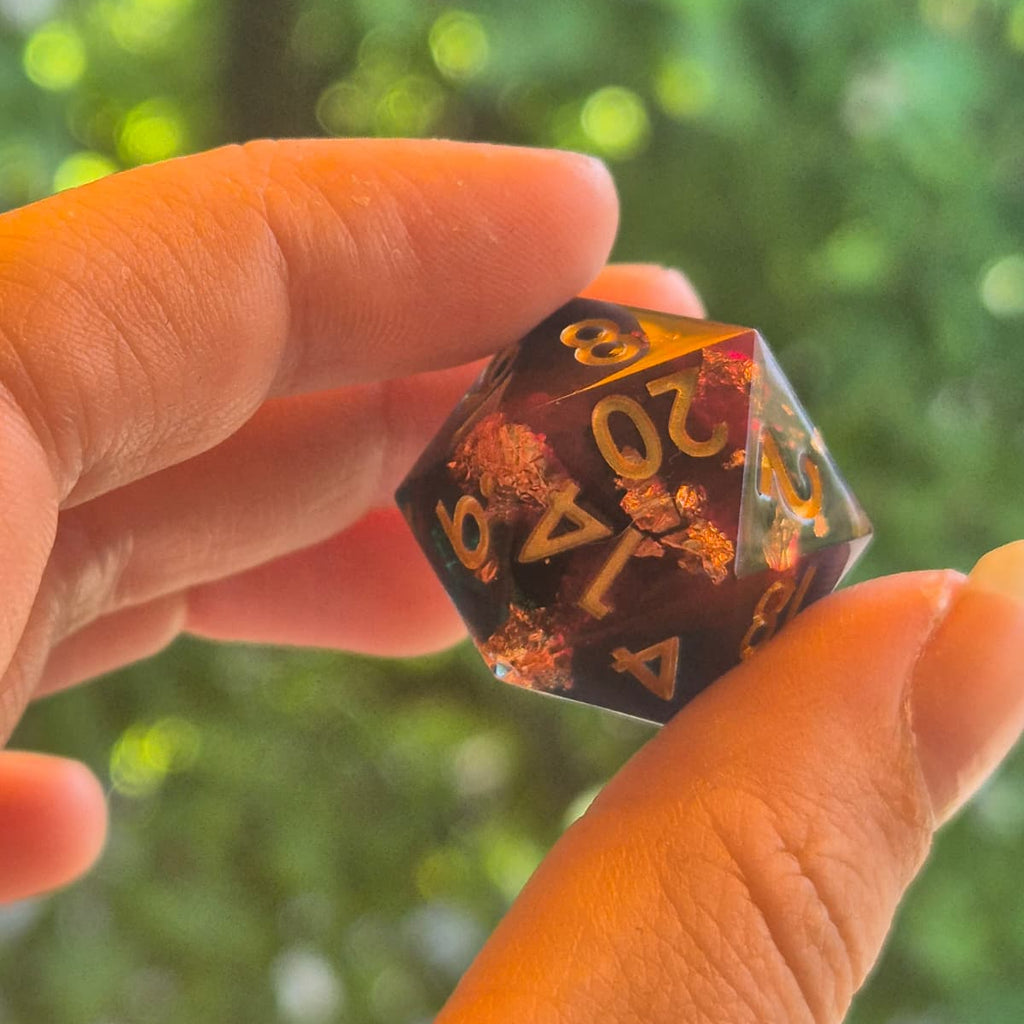 Premium Dice Inferno – Sharp Edge Dobbelstenenset