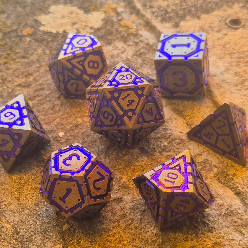 Premium Dice Arcane Forge – Metalen Dobbelstenenset