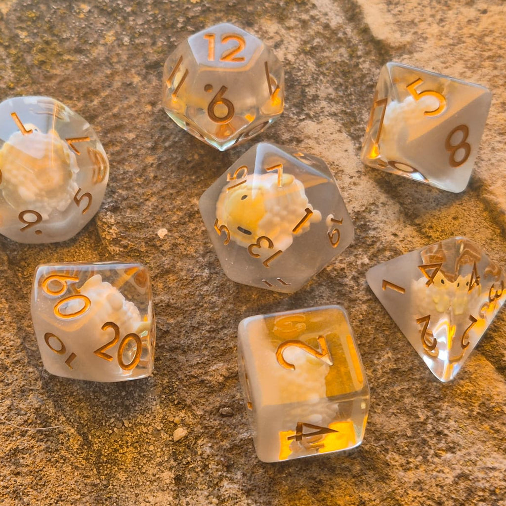 Crit Critters: Baah-tle Dice – Schaapjes Dobbelstenenset
