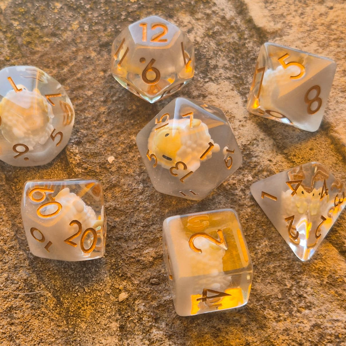 Crit Critters: Baah-tle Dice – Schaapjes Dobbelstenenset