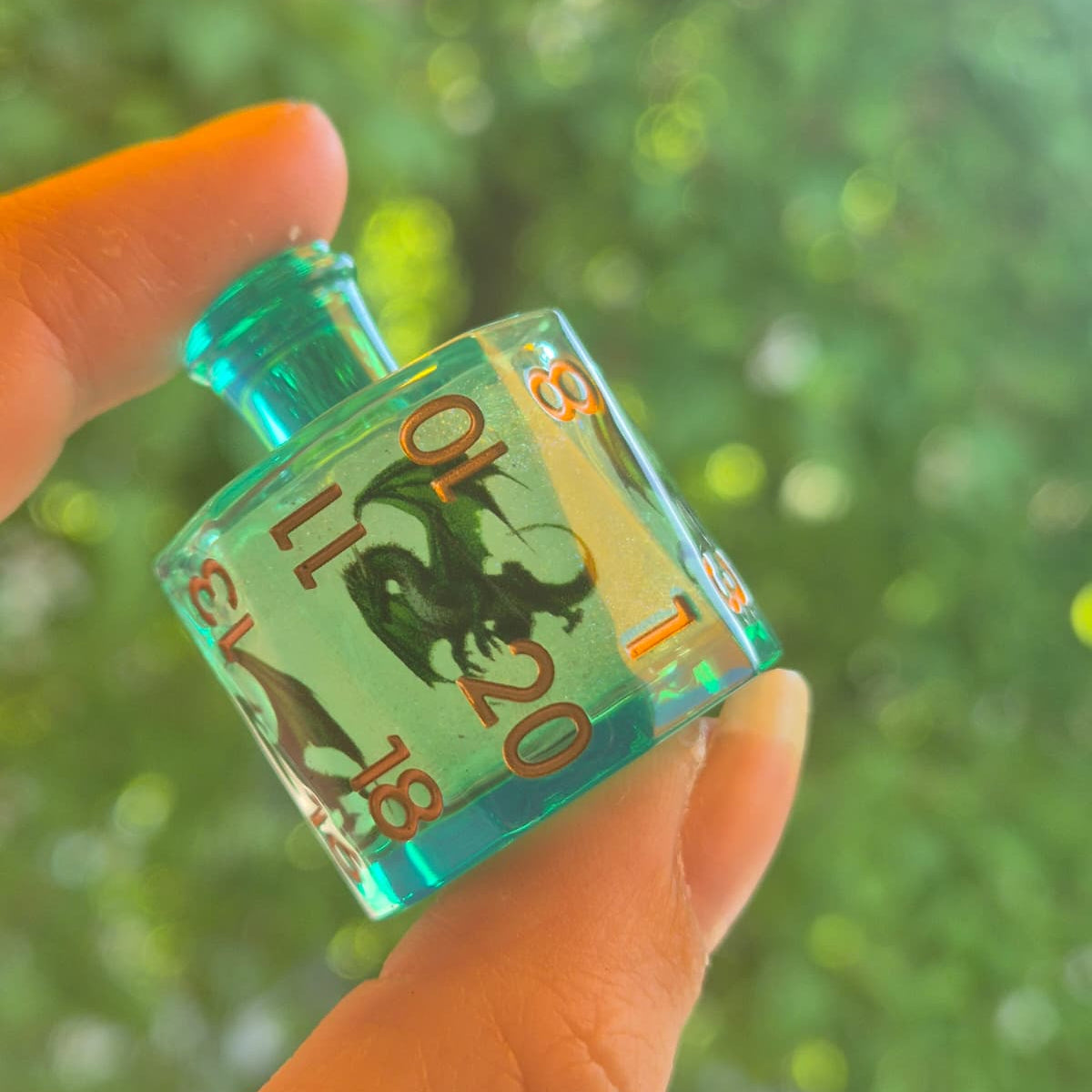 Potion Dice: Jade Elixir – Liquid Core Dobbelstenenset