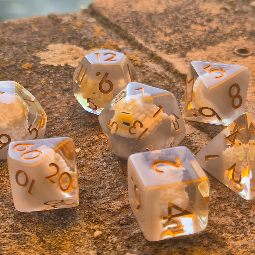 Crit Critters: Baah-tle Dice – Schaapjes Dobbelstenenset