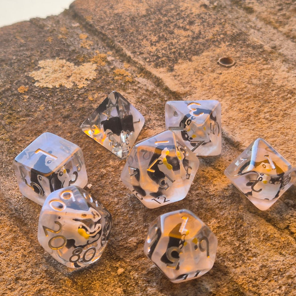 Crit Critters: Tuxedo Tumble – Pinguïns Dobbelstenenset