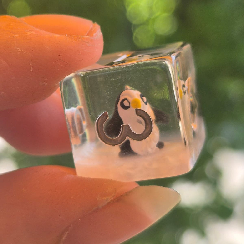 Crit Critters: Tuxedo Tumble – Pinguïns Dobbelstenenset