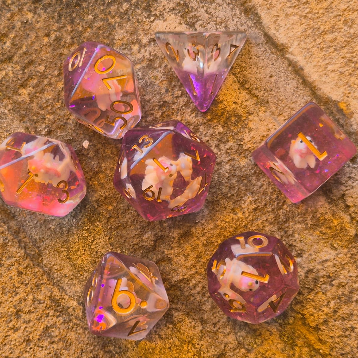 Crit Critters: Uni-que Rolls – Eenhoorns Dobbelstenenset