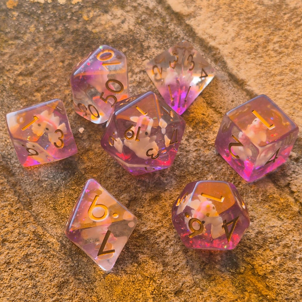 Crit Critters: Uni-que Rolls – Eenhoorns Dobbelstenenset