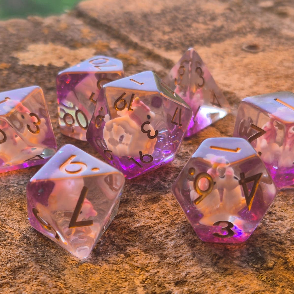 Crit Critters: Uni-que Rolls – Eenhoorns Dobbelstenenset