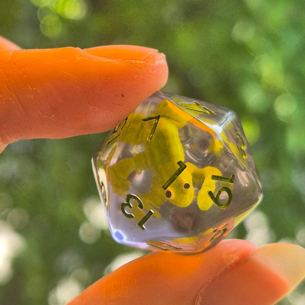 Crit Critters: Ribbit & Roll – Groene Kikkers Dobbelstenenset