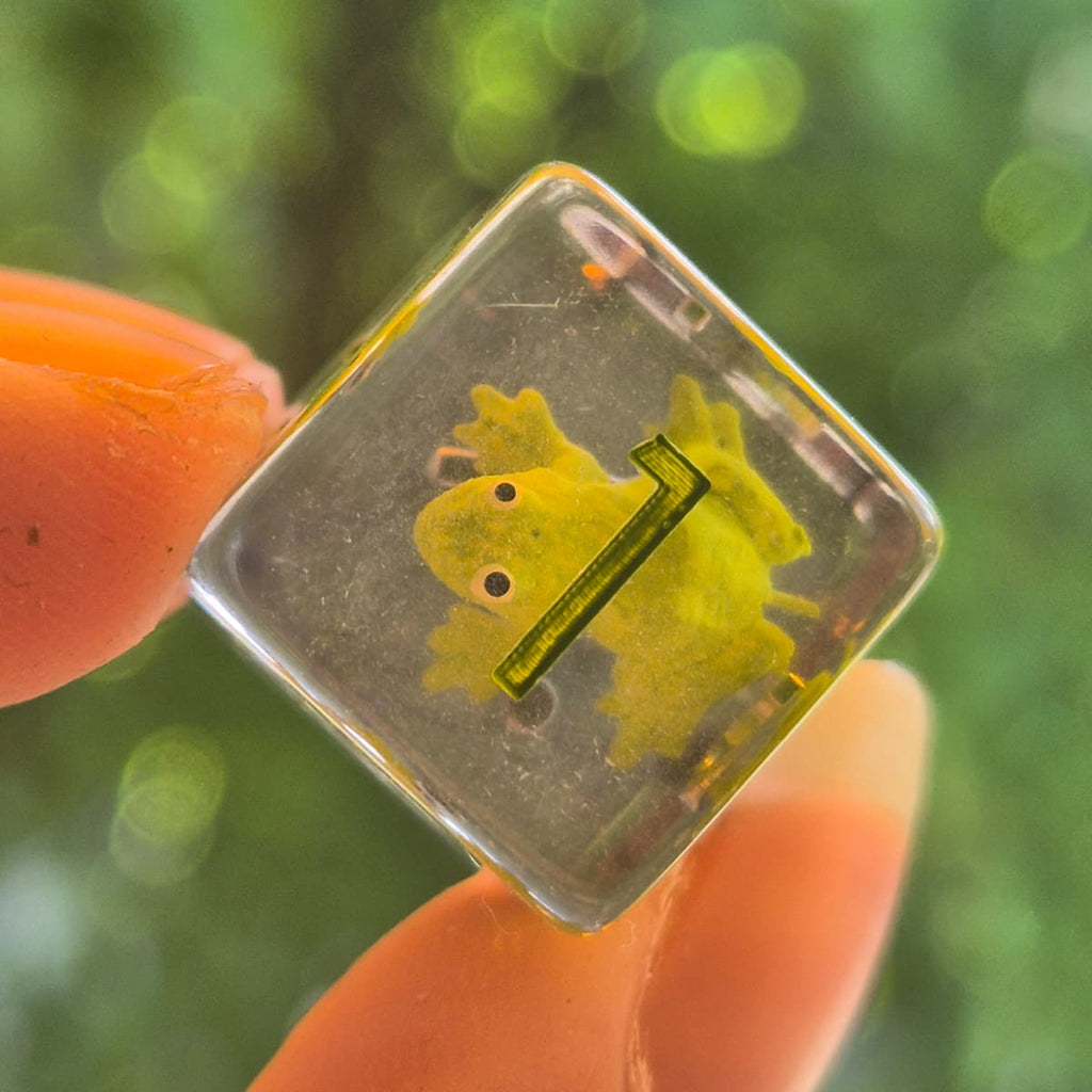 Crit Critters: Ribbit & Roll – Groene Kikkers Dobbelstenenset