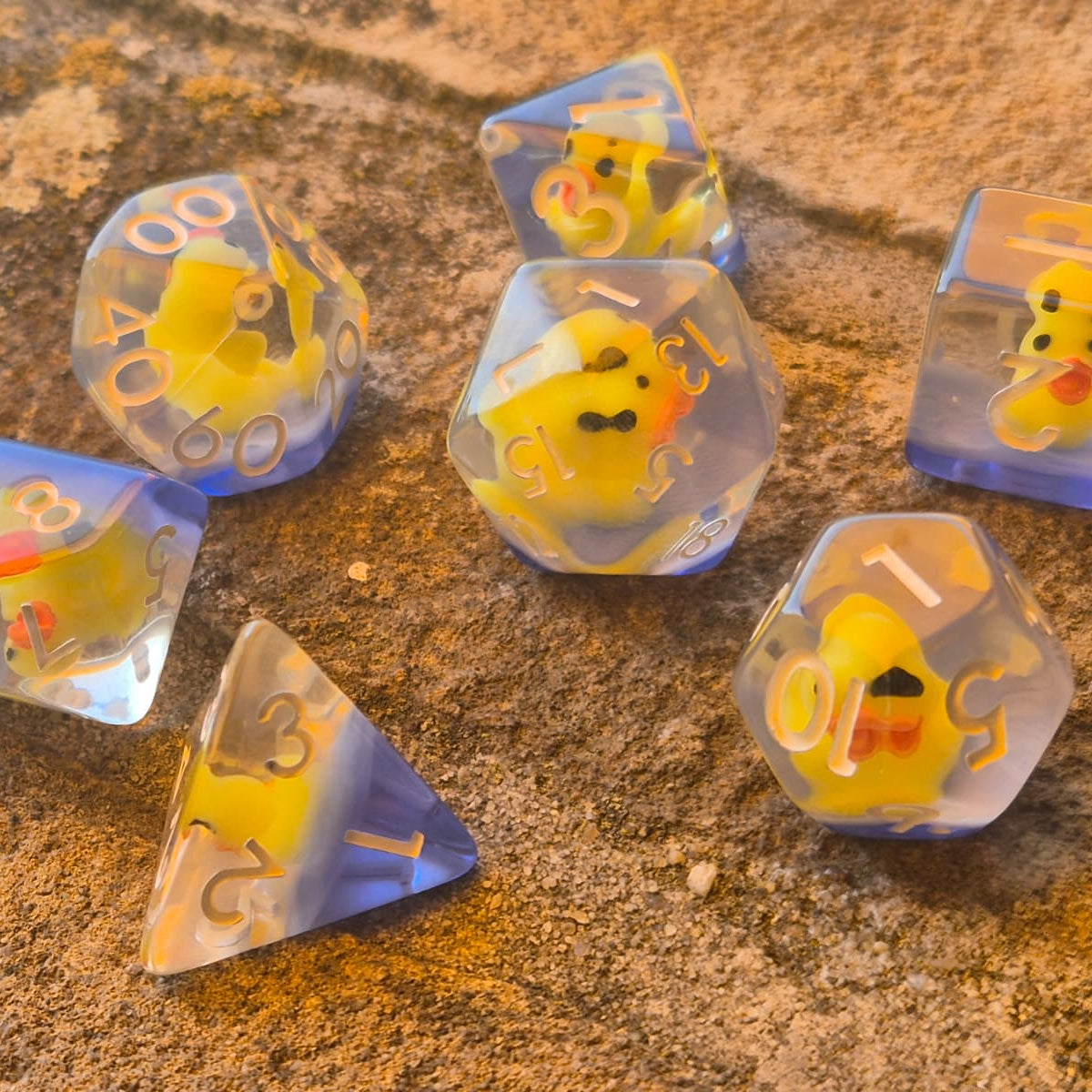 Crit Critters: Quack Attack – Rubber Ducky Dobbelstenenset