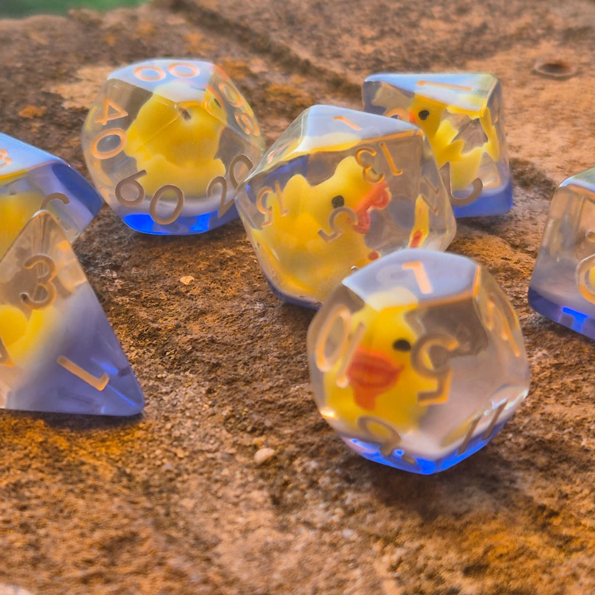 Crit Critters: Quack Attack – Rubber Ducky Dobbelstenenset
