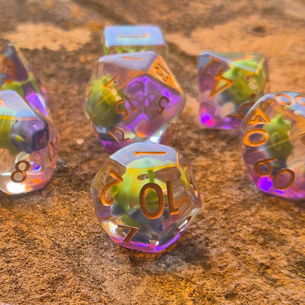 Crit Critters: Take Me to Your Roller – Alien Dobbelstenenset